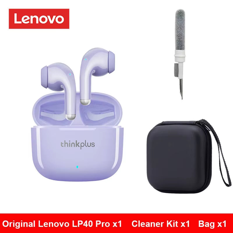 Original  LP40 Pro Headphones TWS Wireless Bluetooth Earphones Touch Control Sport Headset Stereo Earbuds for Android Ios