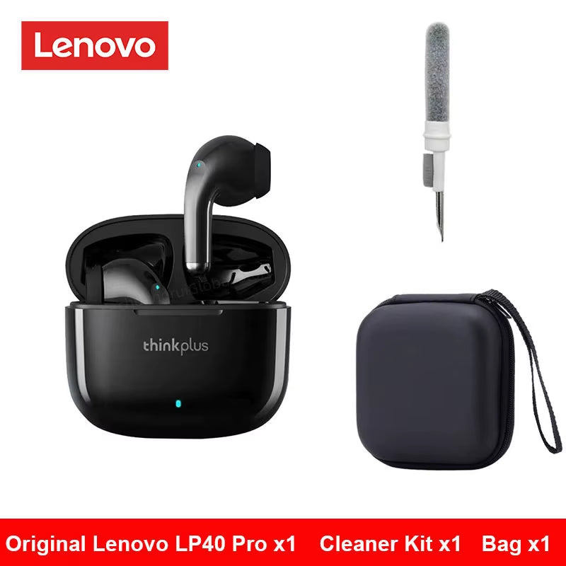 Original  LP40 Pro Headphones TWS Wireless Bluetooth Earphones Touch Control Sport Headset Stereo Earbuds for Android Ios
