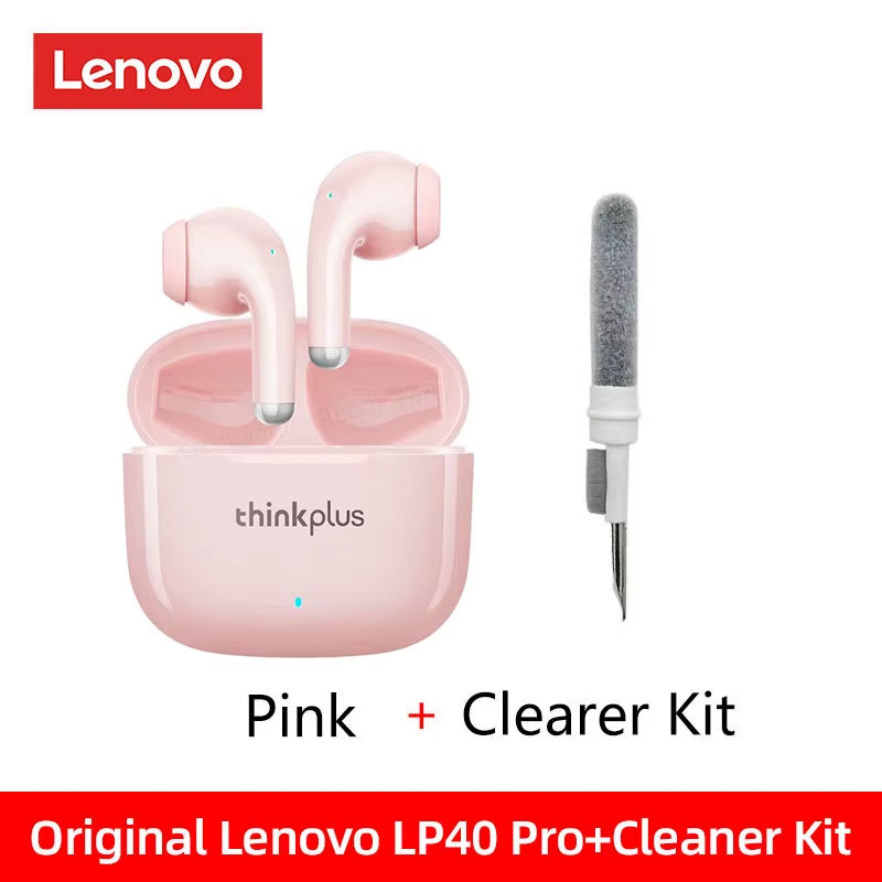 Original  LP40 Pro Headphones TWS Wireless Bluetooth Earphones Touch Control Sport Headset Stereo Earbuds for Android Ios