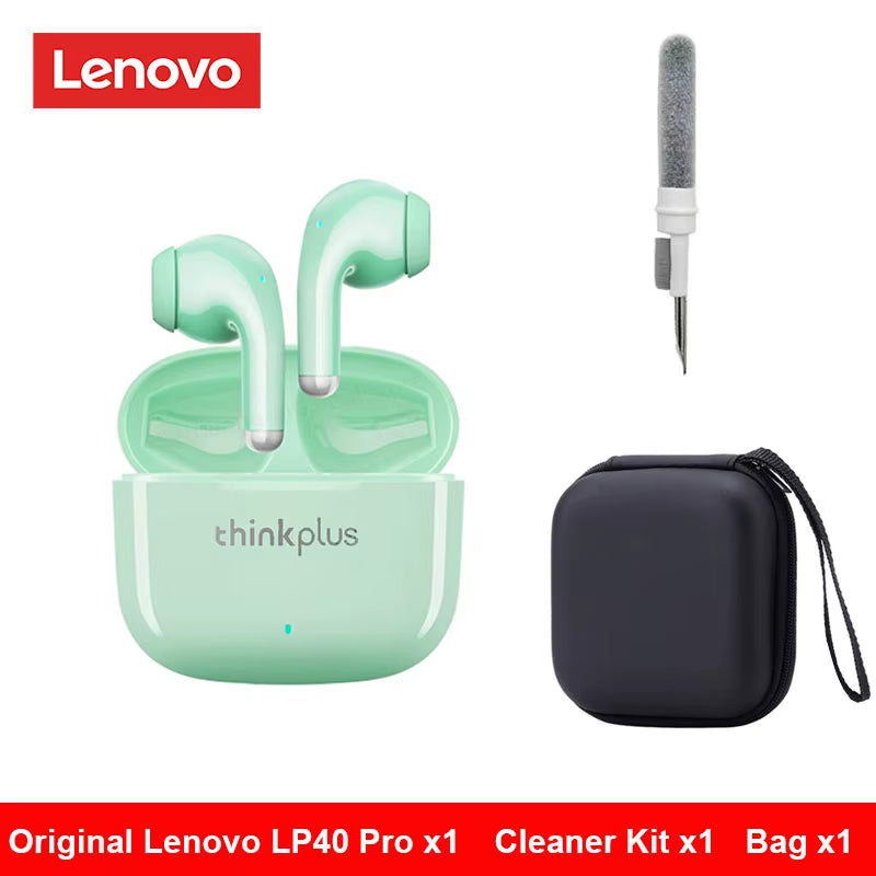 Original  LP40 Pro Headphones TWS Wireless Bluetooth Earphones Touch Control Sport Headset Stereo Earbuds for Android Ios